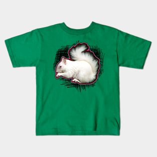 albino squirrel Kids T-Shirt